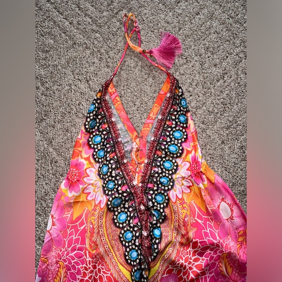 Ranee’s Bright Halter Dress One Size NWT - Picture 2 of 9